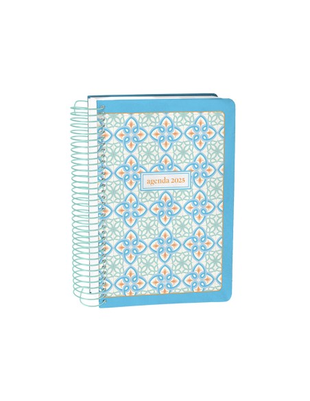 Agenda espiral liderpapel peri ssa a4 2025 dia pagina color azul papel 80 gr