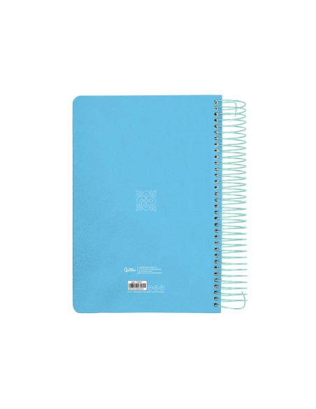 Agenda espiral liderpapel peri ssa a4 2025 dia pagina color azul papel 80 gr