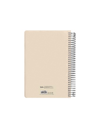 Agenda espiral liderpapel clas sic a6 2025 dia pagina blanco y negro 1 papel 70 gr