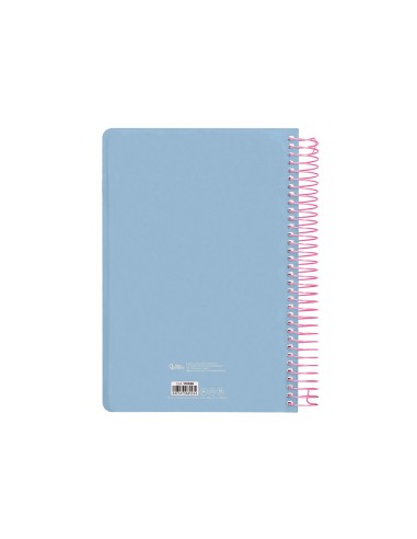 Agenda espiral liderpapel clas sic a6 2025 dia pagina color azul claro papel 70 gr