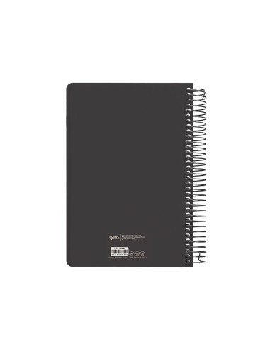 Agenda espiral liderpapel clas sic a6 2025 dia pagina blanco y negro 2 papel 70 gr