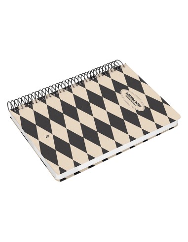 Agenda espiral liderpapel clas sic a6 2025 semana vista blanco y negro 1 papel 70 gr