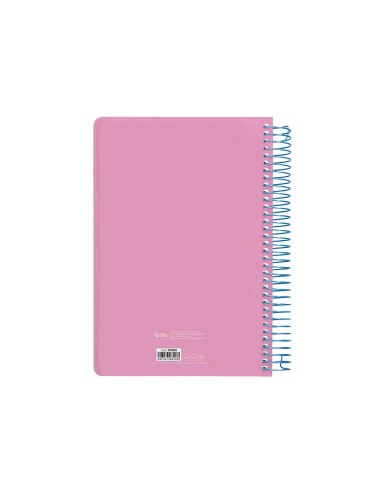 Agenda espiral liderpapel clas sic a6 2025 semana vista color rosa papel 70 gr