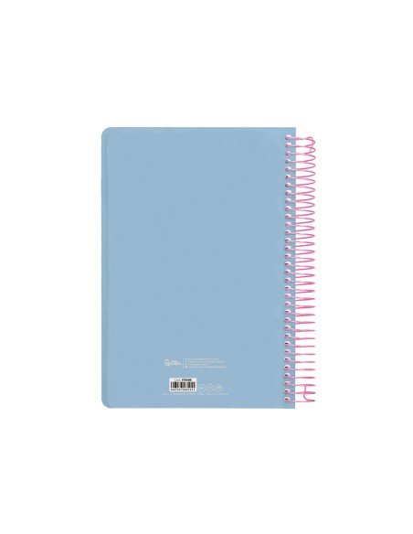 Agenda espiral liderpapel clas sic a5 2025 dia pagina light color azul papel 70 gr