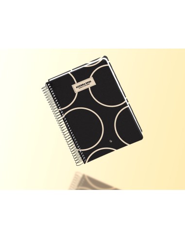 Agenda espiral liderpapel clas sic a4 2025 dia pagina blanco y negro 2 papel 70 gr