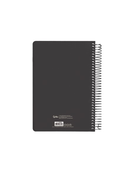 Agenda espiral liderpapel clas sic a4 2025 dia pagina blanco y negro 2 papel 70 gr
