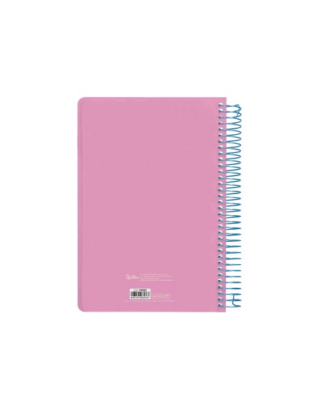 Agenda espiral liderpapel clas sic a4 2025 semana vista color rosa papel 70 gr