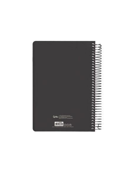 Agenda espiral liderpapel clas sic a4 2025 semana vista color negrowhite2 papel 70 gr