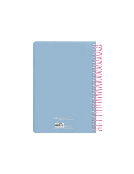 Agenda espiral liderpapel clas sic a4 2025 dia pagina color azul claro papel 70 gr