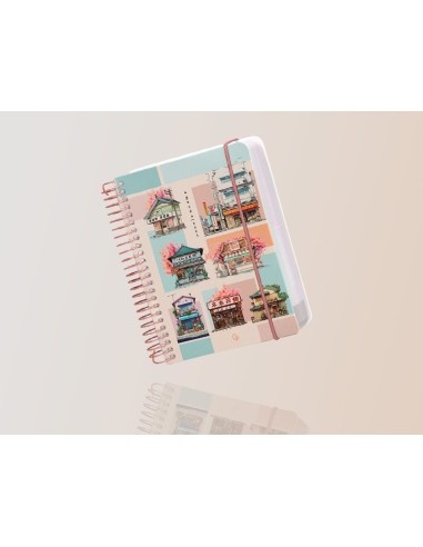 Agenda espiral liderpapel sant orini a6 2025 dp ws mosaico papel 60 gr