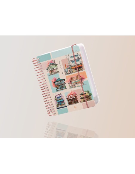 Agenda espiral liderpapel sant orini a6 2025 dp ws mosaico papel 60 gr