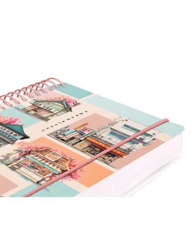 Agenda espiral liderpapel sant orini a6 2025 dp ws mosaico papel 60 gr