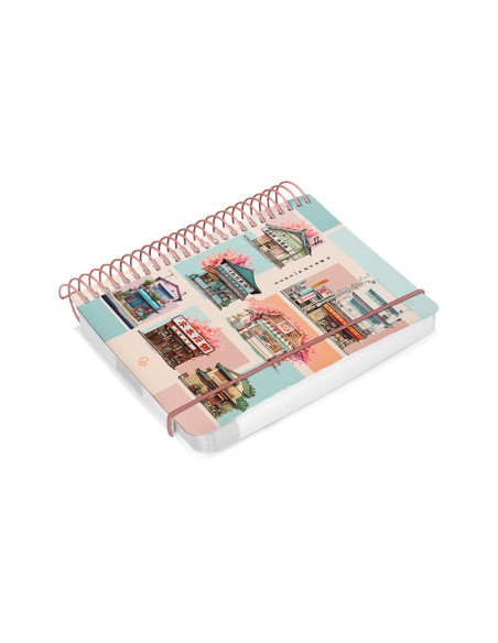 Agenda espiral liderpapel sant orini a6 2025 dp ws mosaico papel 60 gr