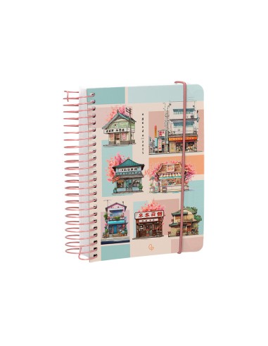 Agenda espiral liderpapel sant orini a6 2025 dp ws mosaico papel 60 gr