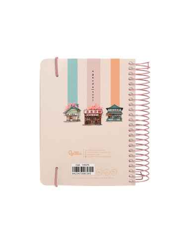 Agenda espiral liderpapel sant orini a6 2025 dp ws mosaico papel 60 gr