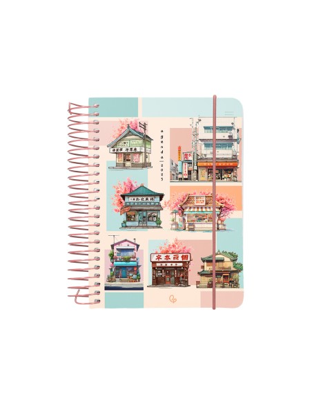 Agenda espiral liderpapel sant orini a6 2025 dp ws mosaico papel 60 gr