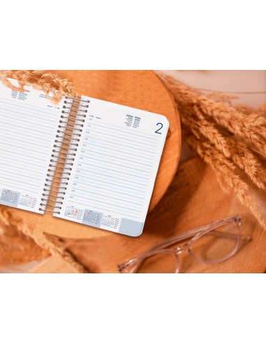 Agenda espiral liderpapel sant orini a6 2025 dia pagina cherry blossoms papel 60 gr