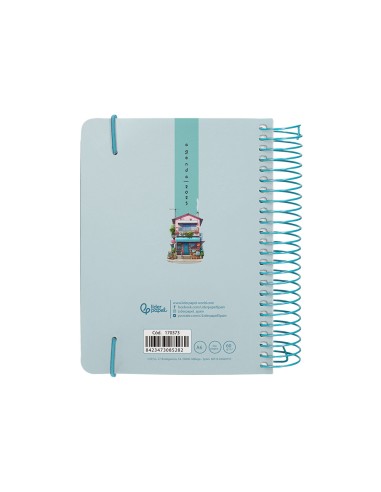 Agenda espiral liderpapel sant orini a6 2025 dia pagina street view papel 60 gr