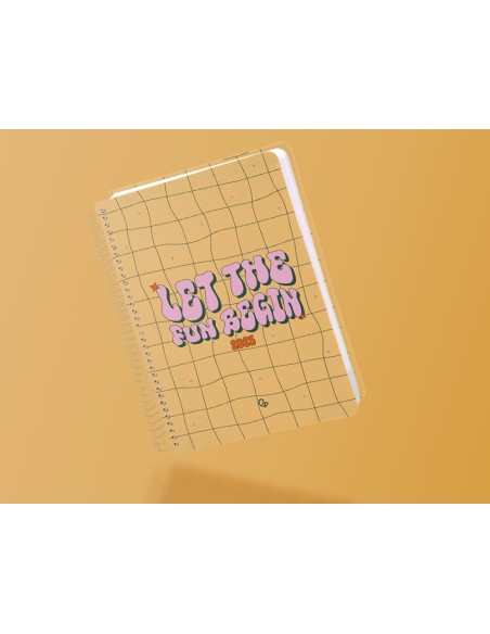 Agenda espiral liderpapel zant e a5 2025 dia pagina color amarillo papel 70 gr