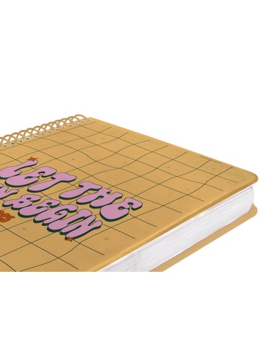 Agenda espiral liderpapel zant e a5 2025 dia pagina color amarillo papel 70 gr