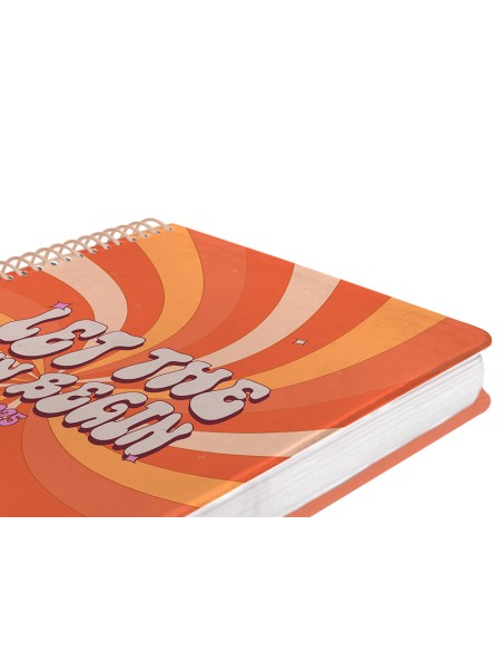Agenda espiral liderpapel zant e a5 2025 dia pagina color naranja papel 70 gr