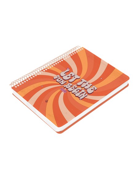 Agenda espiral liderpapel zant e a5 2025 dia pagina color naranja papel 70 gr