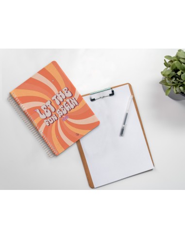 Agenda espiral liderpapel zant e a5 2025 dia pagina color naranja papel 70 gr