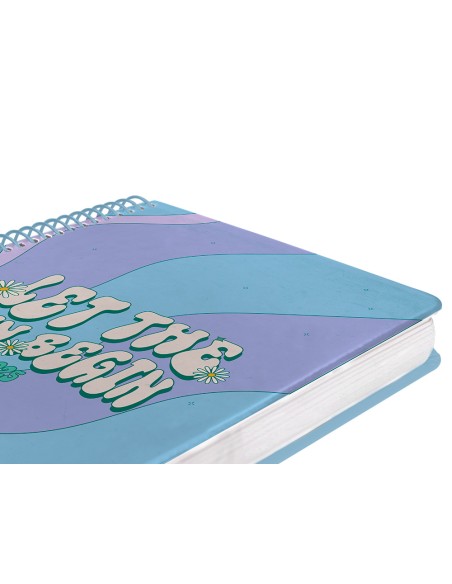 Agenda espiral liderpapel zant e a5 2025 dia pagina color azul papel 70 gr