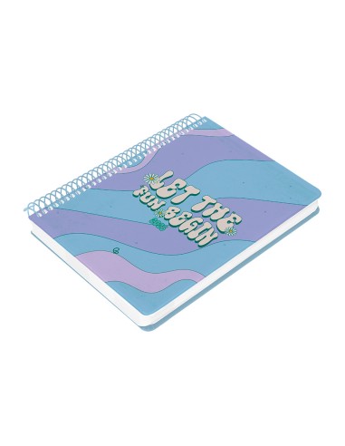 Agenda espiral liderpapel zant e a5 2025 dia pagina color azul papel 70 gr