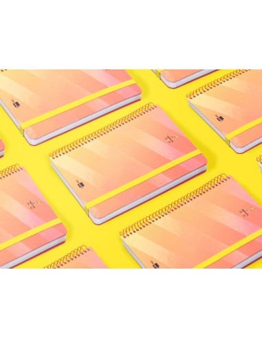 Agenda escolar liderpapel ano 24 25 escolar fantasia lines orange dia pagina a5