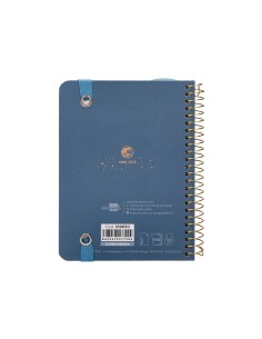 Agenda escolar liderpapel ano 24 25 curso classic lines azul 2 dias pagina a6
