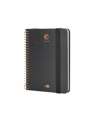 Agenda escolar liderpapel ano 24 25 curso classic lines antracita 2 dias pagina a6