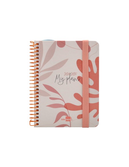 Agenda escolar liderpapel ano 24 25 curso classic my plans coral semana vista a6