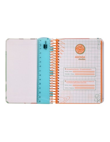 Agenda escolar liderpapel ano 24 25 curso classic my plans coral 2 dias pagina a6