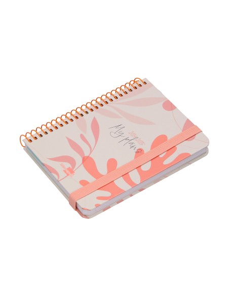 Agenda escolar liderpapel ano 24 25 curso classic my plans coral 2 dias pagina a6