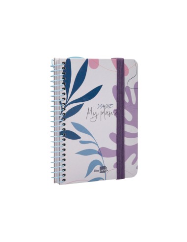 Agenda escolar liderpapel ano 24 25 curso classic my plans blue 2 dias pagina a6