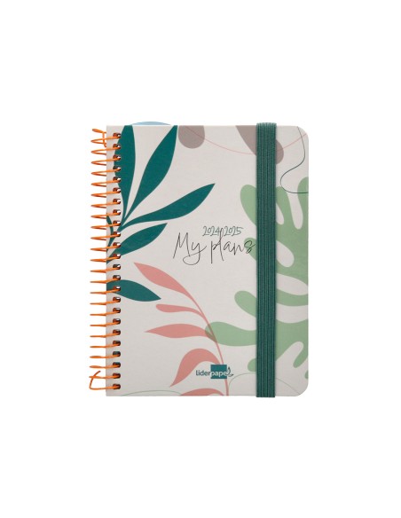 Agenda escolar liderpapel ano 24 25 curso classic my plans nature 2 dias pagina a6