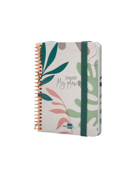 Agenda escolar liderpapel ano 24 25 curso classic my plans nature 2 dias pagina a6