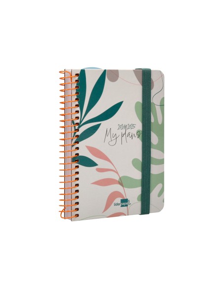 Agenda escolar liderpapel ano 24 25 curso classic my plans nature 2 dias pagina a6