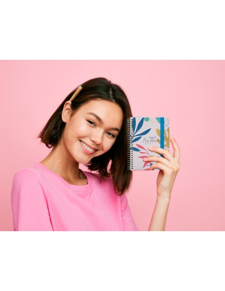 Agenda escolar liderpapel ano 24 25 curso classic my plans colors 2 dias pagina a6