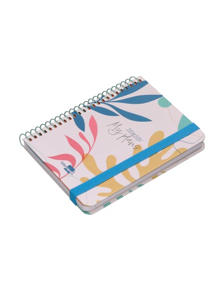 Agenda escolar liderpapel ano 24 25 curso classic my plans colors 2 dias pagina a6
