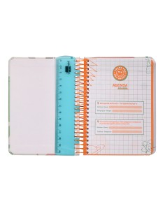 Agenda escolar liderpapel ano 24 25 curso classic my plans colors 2 dias pagina a6