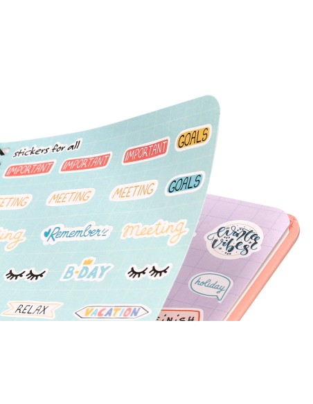 Agenda escolar liderpapel ano 24 25 curso classic my plans coral dia pagina a6