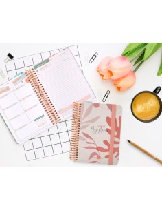 Agenda escolar liderpapel ano 24 25 curso classic my plans coral dia pagina a6