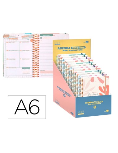 Agenda escolar liderpapel ano 24 25 curso classic my plans surtido dia pagina a6