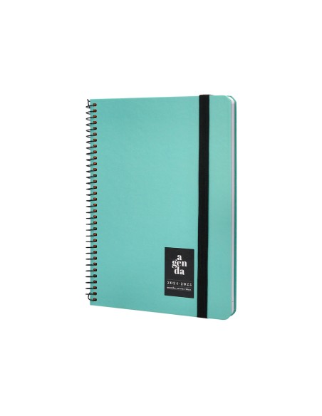 Agenda escolar liderpapel ano 24 25 curso classic menta 2 dias pagina a5