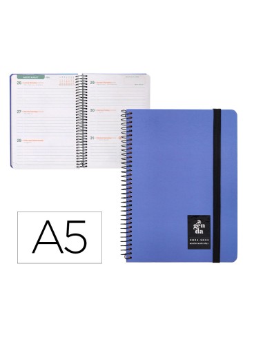 Agenda escolar liderpapel ano 24 25 curso classic azul 2 dias pagina a5