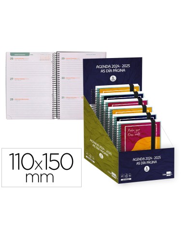 Agenda escolar liderpapel ano 24 25 personalizable surtido semana vista a6 portugues