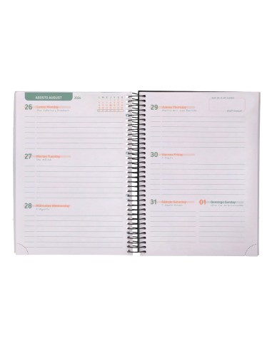 Agenda escolar liderpapel ano 24 25 personalizable surtido semana vista a6 portugues