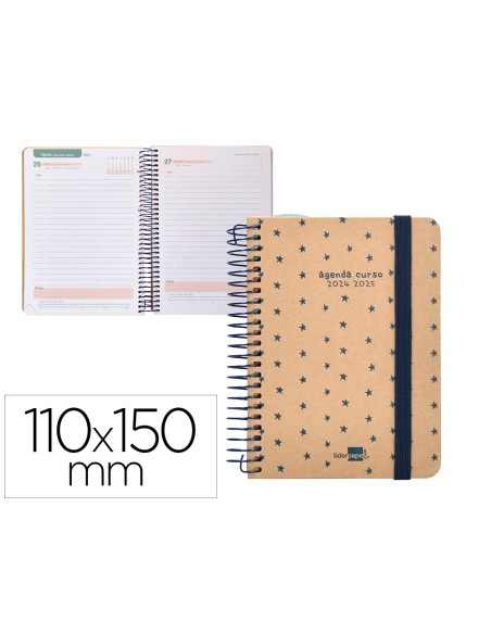 Agenda escolar liderpapel ano 24 25 escolar classic stars dia pagina a6 tetra